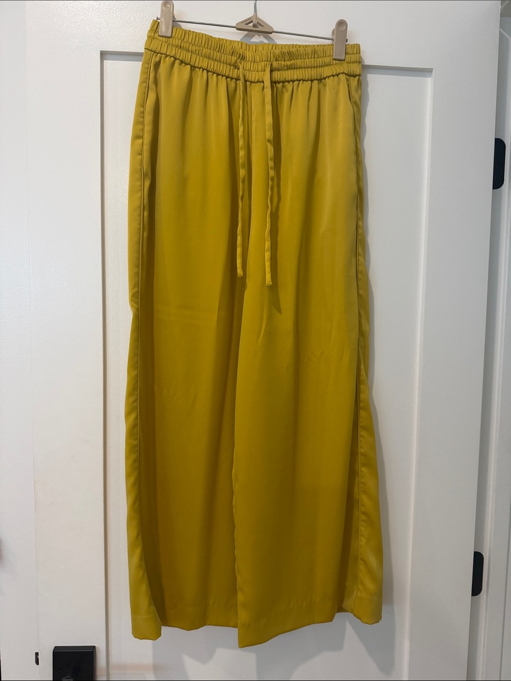 Zara Mustard Yellow Elastic-Waist Maxi Skirt
